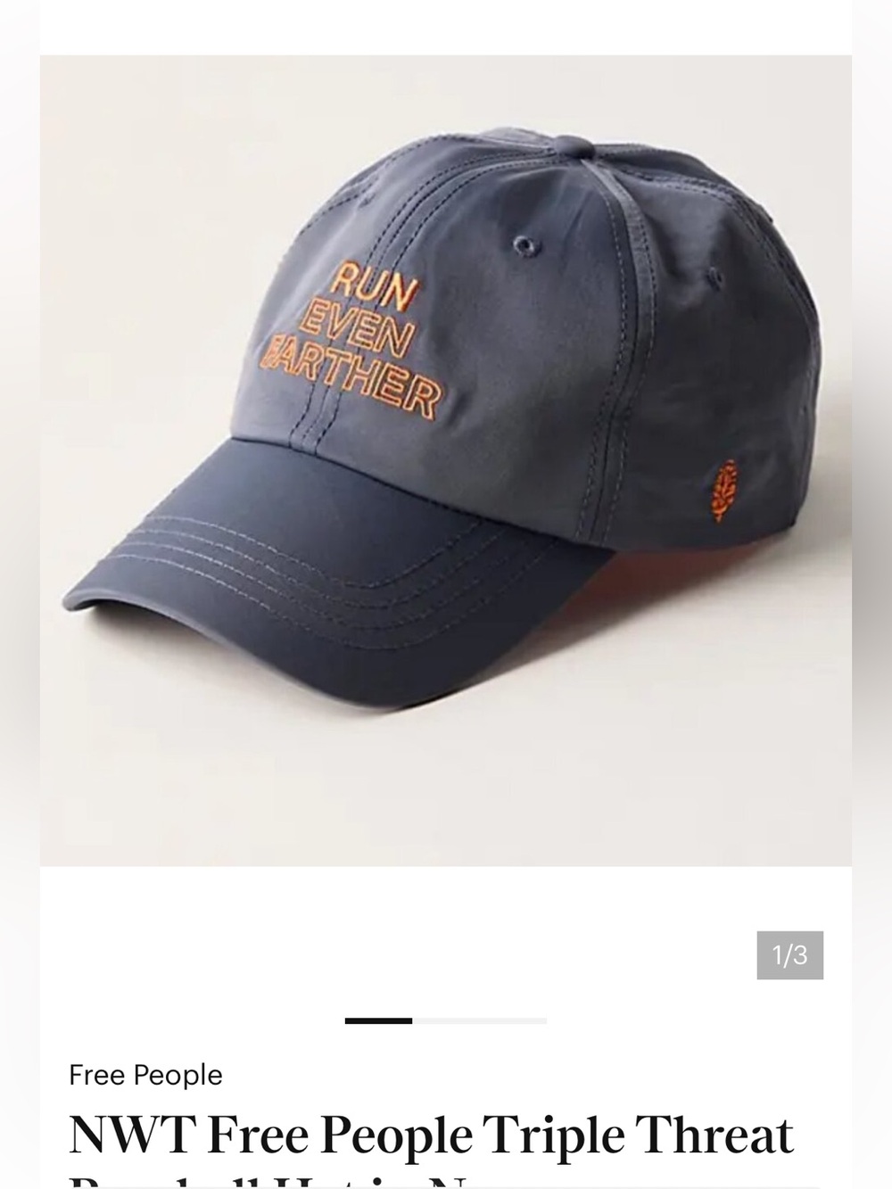 FP Movement Triple Threat Run Even Farther Hat Cap NEW